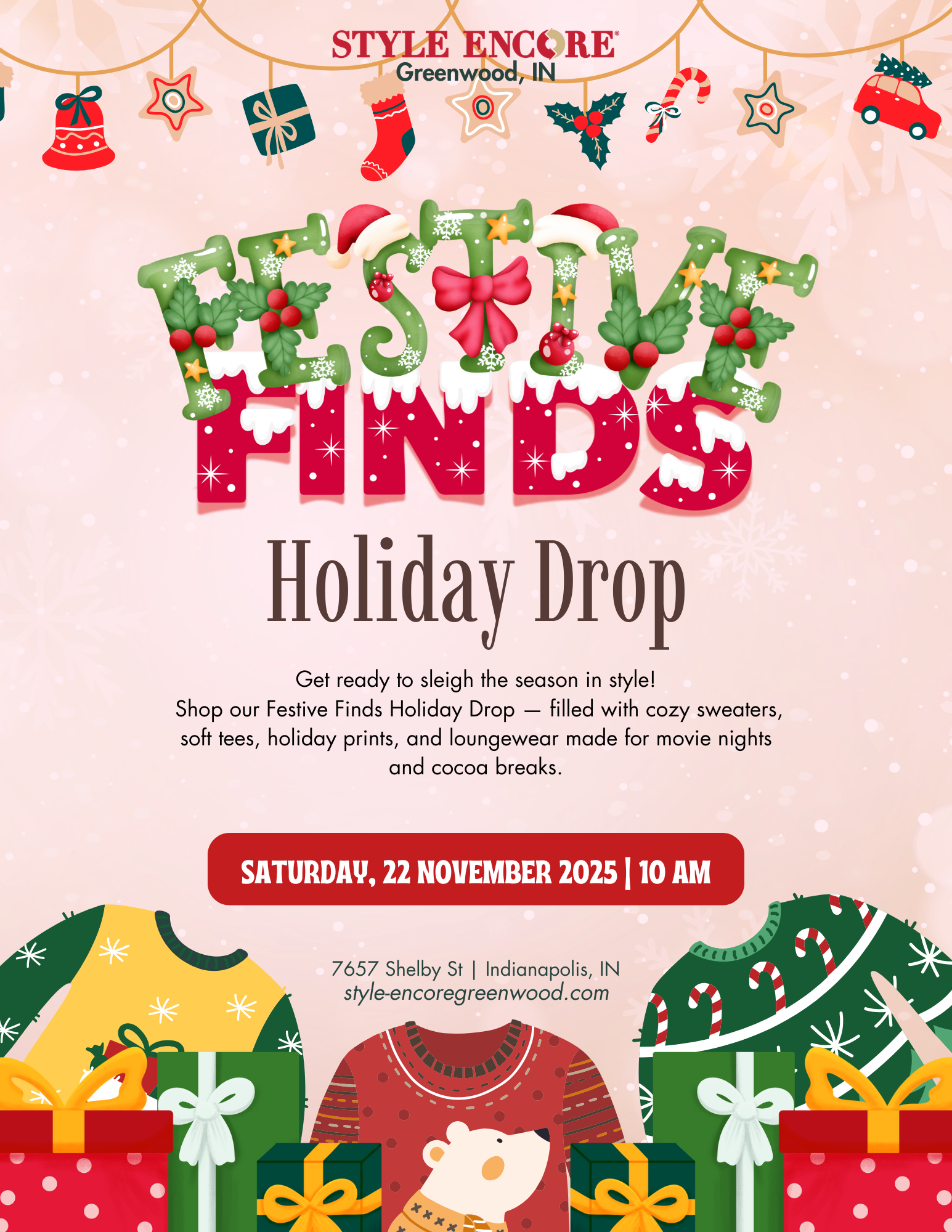 festive finds flyer